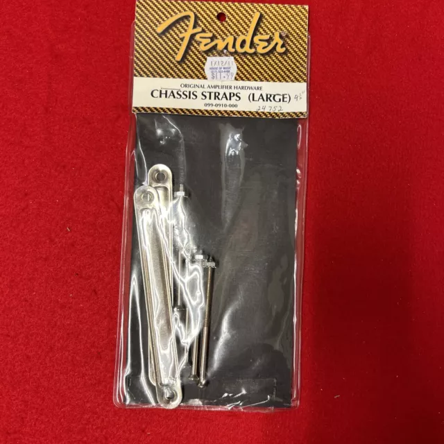Genuine Fender Amp Chassis Straps W/ Bolts ~ Large ~ 0990910000