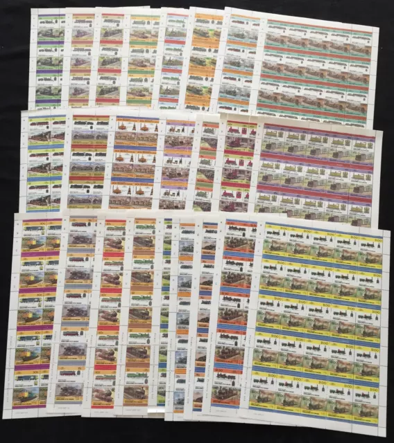 ST VINCENT Grenadines TRAINS Locomotives Sheets x 24 MNH(1200 Stamps) BLK13 2