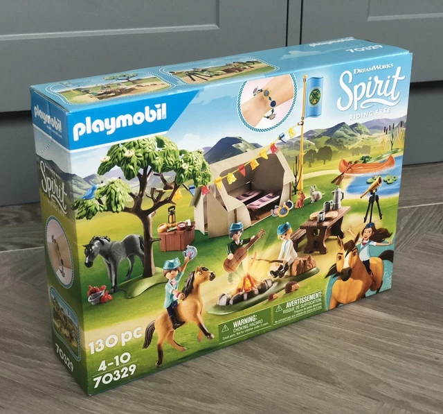 PLAYMOBIL 70329 DREAMWORKS & Netflix Spirit Riding Free Summer Horse Campground ?�42.50 - PicClick UK