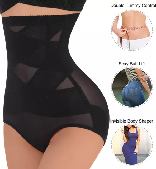 Cross Compression Abs Shaping Pants High Waist Slimming Body Shaper  Underwear