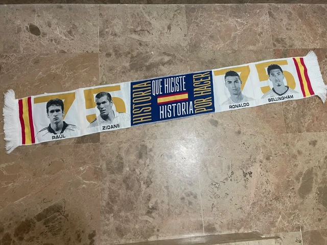 Sciarpa Real Madrid Ufficiale 140 Cm - Collezione 100% Ufficiale Per Supporter - Fronte/Retro - 2