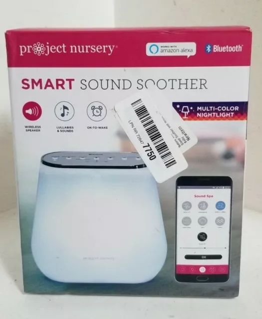 PROJECT NURSERY Smart Sound Soother w/ Multi-color Nightlight PNA201EFCAW04 -NEW