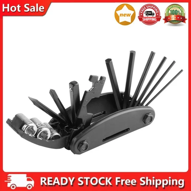 Broadroot 16 in 1 Bicycle Repair Tool Set, Screwdriver, Hex Sc