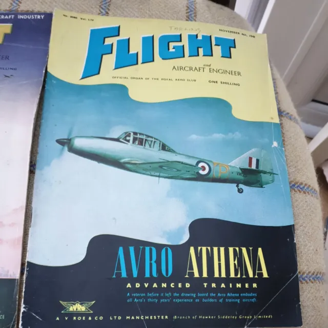 2 x Flight and Aircraft Engineer Magazine 9 Sep 1948, 4 Nov 1948 2