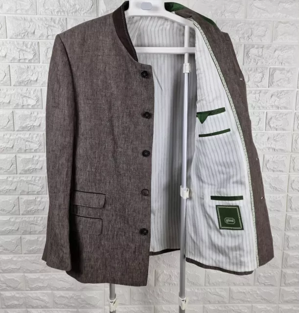 Gossl Linen Trachten Loden Tyrol Blazer Jacket Size 52