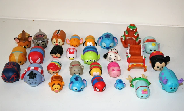 Lot of 28 Disney TSUM TSUM  Used Action Figures PVC Toys Dolls N1-28 d28 2