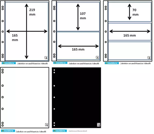 Leuchtturm Numis Banknoten-Hüllen 10er-Pack aussuchen 1C 2C 3C für Geldscheine