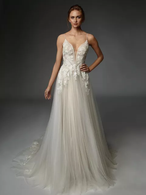 GORGEOUS ENZOANI MELINDA Wedding Dress 10 1 599.00 PicClick UK