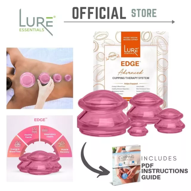 LURE ESSENTIALS BODY Cupping Therapy Set Clear - Set of 6 Cups £33.86 -  PicClick UK