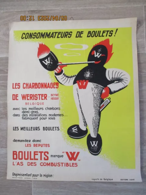 affiche publicitaire ancienne