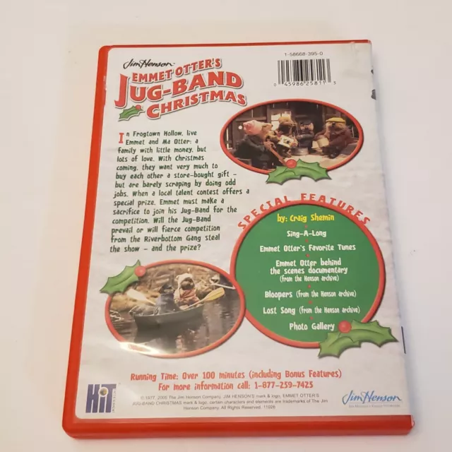 EMMET OTTERS JUGBAND Christmas (DVD) 1977 RARE 2005 Release w/Extra