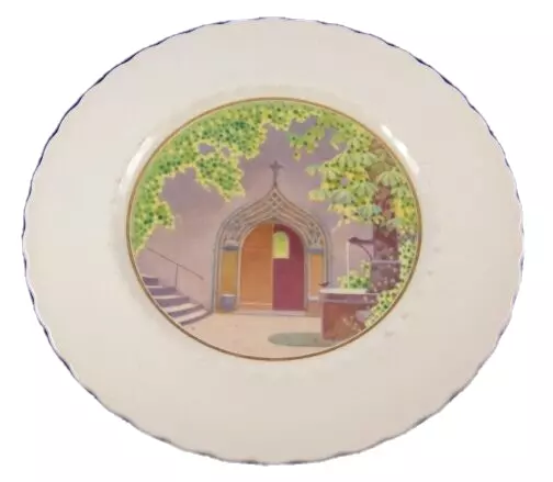 Antique KPM Berlin Art Nouveau Porcelain Scenic Scene Plate Porzellan Teller