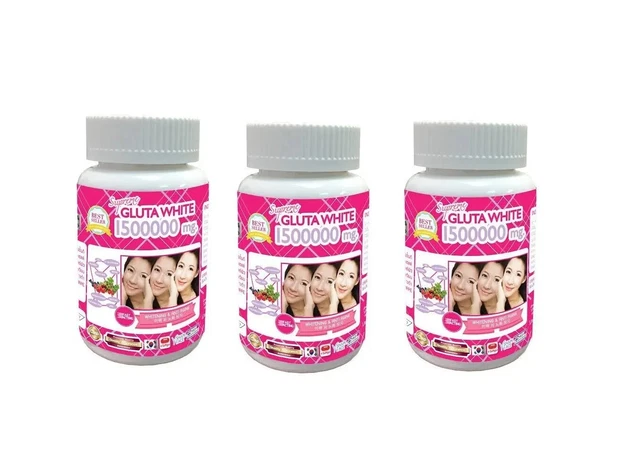 3X SUPREME GLUTA White 1500000 Mg Glutathione Skin Whitening Anti Aging V Shape $45.00