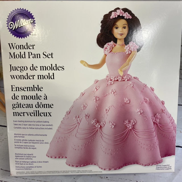 Wilton Doll Classic Wonder Mold Cake Pan Kit Set Barbie Princess Birthday Treat