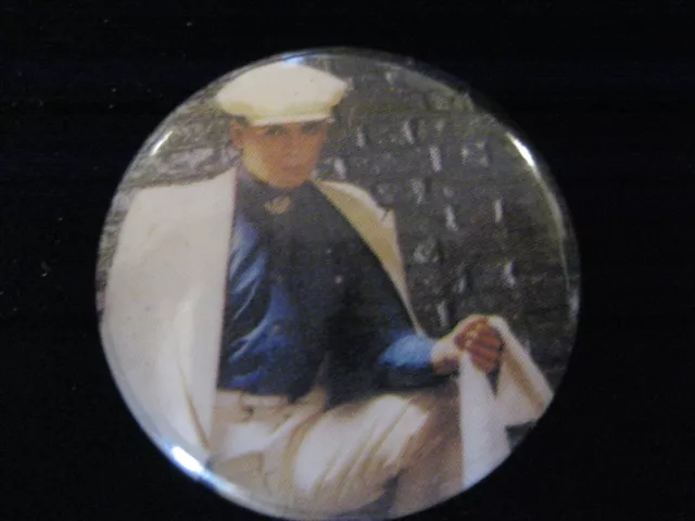 Gary Numan-White Suit-Pin Badge Button-80's Vintage-Rare