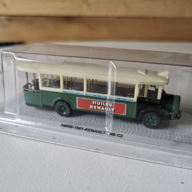 Renault TN6 C2 De 1961 – Modèle Réduit De Bus Parisien Atlas à L'échelle 1:72 – Collection Voiture Ancienne