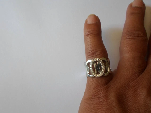 Bague Anti-Stress En Argent 925 à Anneaux Tournants - Modèle BA-AR-670, Taille 55, Marque Délicatement Doux