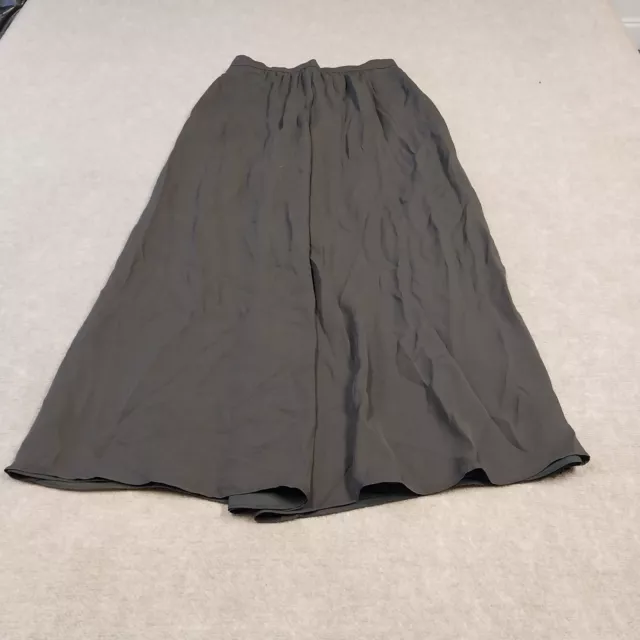 Armani Collezioni Womens Size 10 Brown Silk Viscose Maxi Skirt