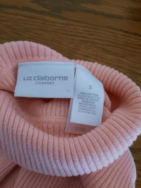 Liz Claiborne Women’s Pink Turtleneck Sweater Size S Long Sleeve