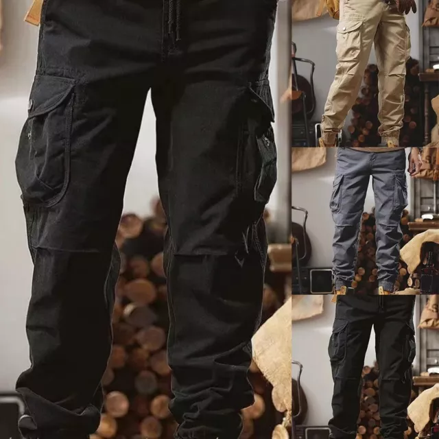 Pantalon cargo tendance pour hommes style streetwear joggers avec poches multipl