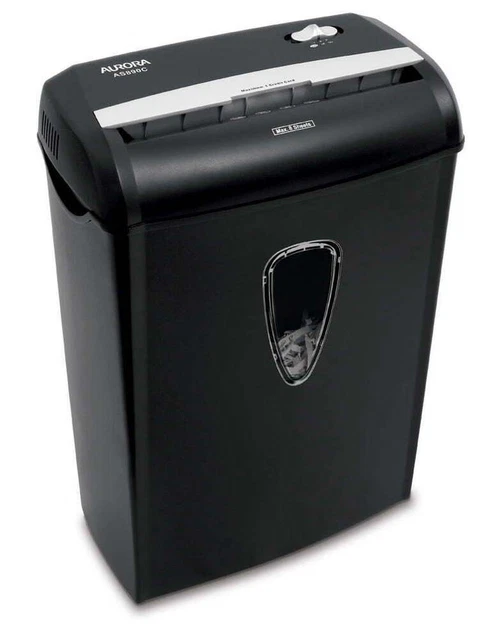 Aurora GB 8-Sheet Cross-Cut Paper Shredder Credit Card Shredder For Home Office