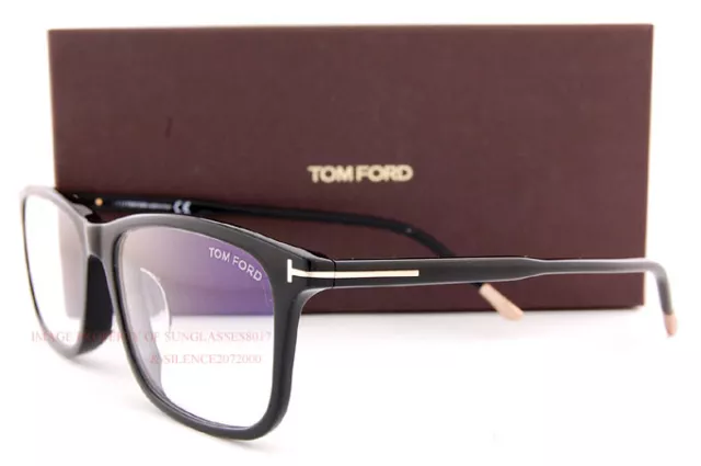 Brand New Tom Ford Eyeglass Frames 5646-D-B/V 001 Black For Men Size 57mm 3