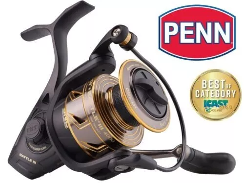 PENN BATTLE III Spinning Reel Size 3000 or 4000 MK3 Fishing Sea Spin Reels  £99.99 - PicClick UK