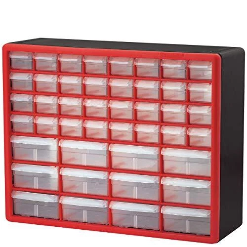 10144, 44 Drawer Plastic Parts Storage Hardware and Craft Cabinet, 20-Inch W