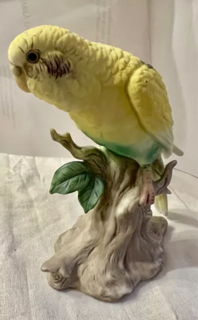 Maruri Yellow Budgerigar Bird Figurine. Excellent Condition.