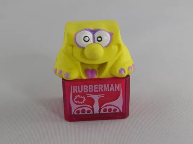 Neues von der verrückten Schreibtischbande 2003 Rubberman Ü-Ei Figur rot/weiß