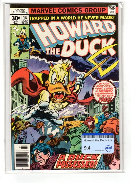 Howard the Duck #14 Marvel Comics 1977 CBCS (Not CGC) Raw Graded 9.4 NM