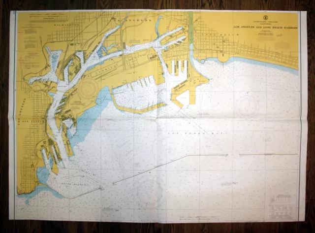 1949 United States California Los Angeles Long Beach Kalifornien America map