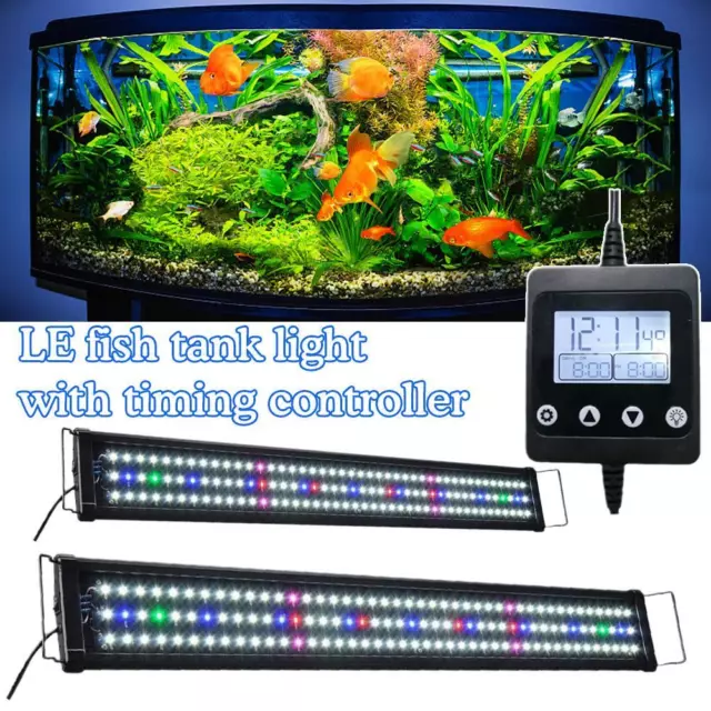 30/45cm Fish Tank 24/7 Éclairage spectre complet Décoration d'aquarium lumière /