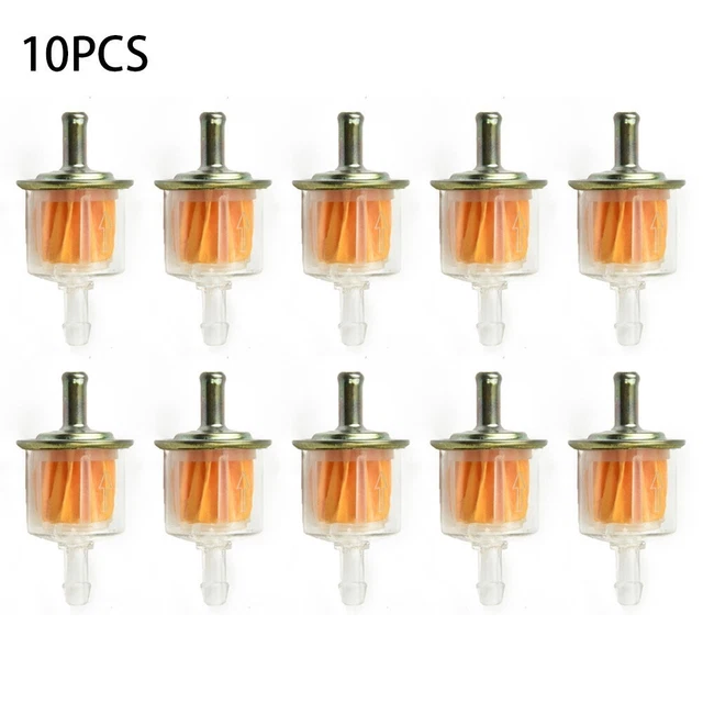10 Benzina Universale Inline Gas Filtro Carburante Grande Auto Parte Per 6 MM &