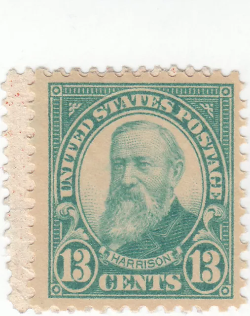 Scott # 622 - 13c Green - Harrison - MNH