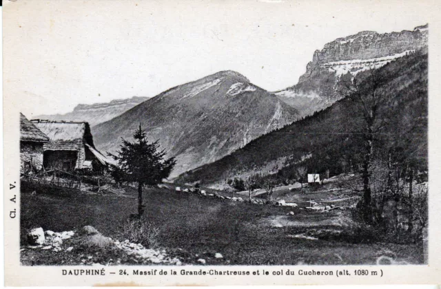 Cpa Massif De La Grande Chartreuse Et Le Col Du Cucheron