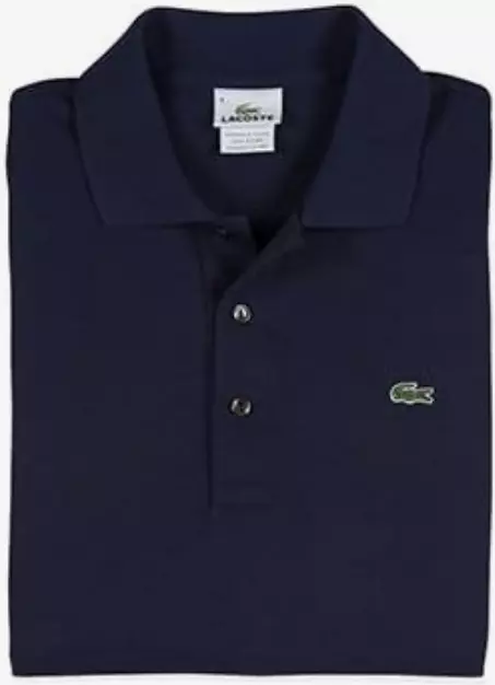 $130 Lacoste Men's Tall Classic Pique Polo Cotton Navy Blue size 2XLT/Eur9L 3