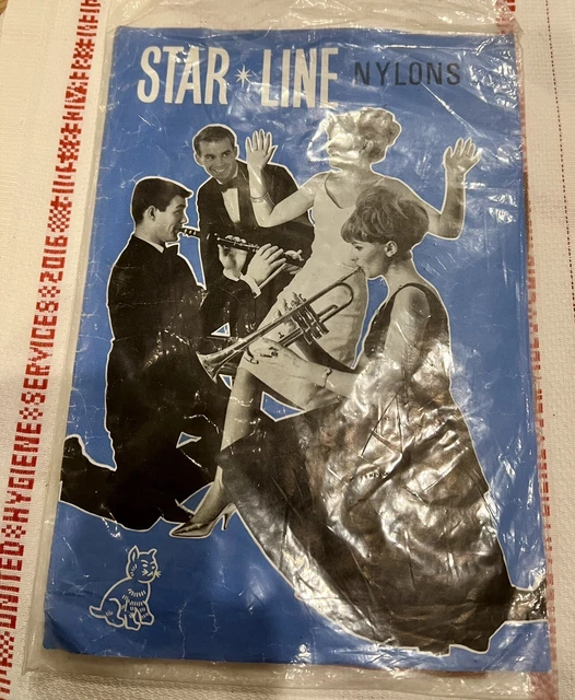 Starling Vintage Nylon Fully Fashioned Stockings Tan 8.5” Small