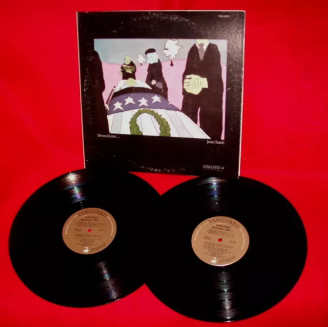 Great 1971 Vanguard 2-lp folk set JOAN BAEZ Blessed Are - gatefold lyrics jacket