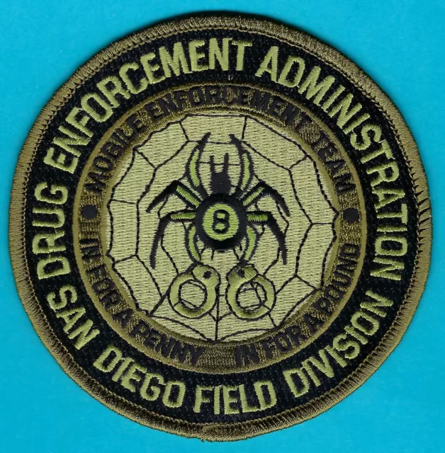 Dea Drug Enforcement Administration San Diego Field Division Tactical Patch