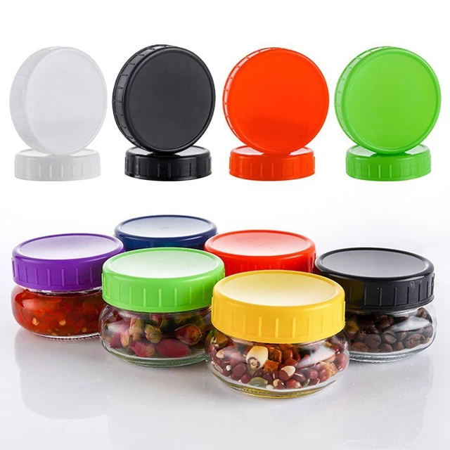 per barattolo bocca larga plastica buona tenuta muratore barattolo coperchio bottiglia sigillo coperchio 70 mm 86 mm