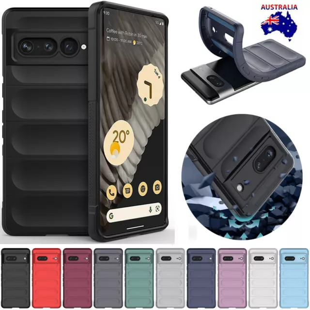 For Google Pixel 7 Pro 7A 6A Case Shockproof Protective Soft TPU Silicone Cover
