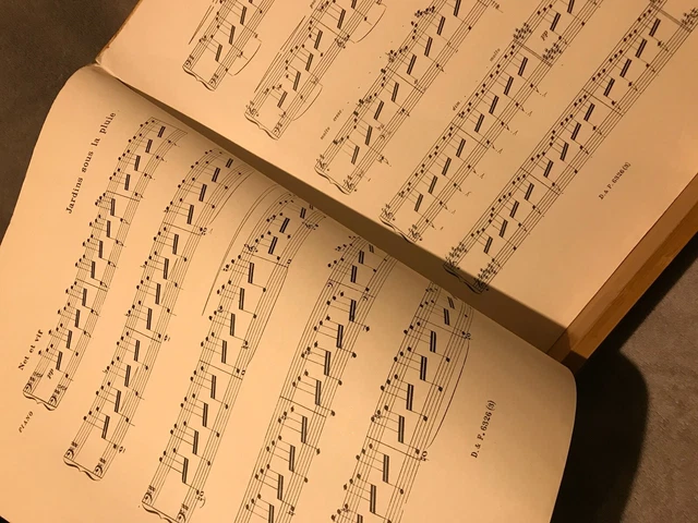 Claude Debussy Jardins sous la pluie estampes partition piano éd. Durand 2