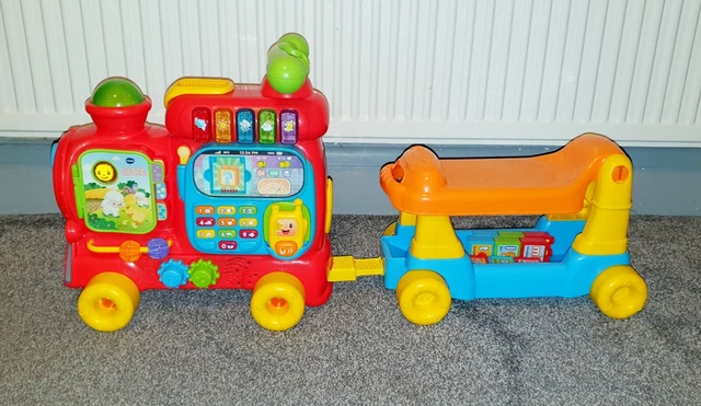 Vtech Push & Ride On Alphabet Train Lights Sound ABC Baby Toddler Walker Xmas