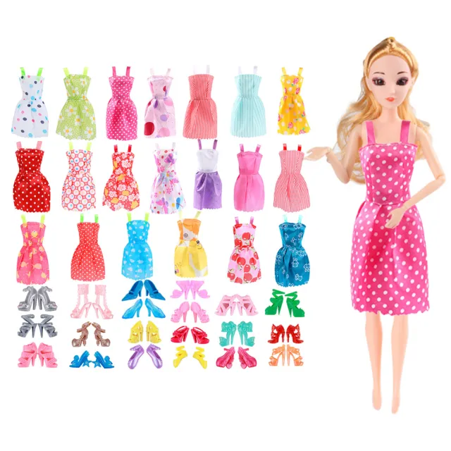 Doll Partywear Shoes Dolls Dressup Accessories Family Toy Random (40 3