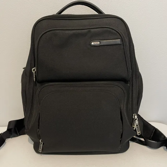 TUMI Backpack Black Laptop Business Travel Bag Preowned