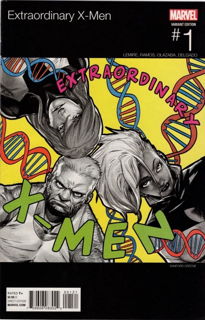 Extraordinary X-Men #1 [Sanford Greene Hip-Hop Variant] (January 2016) Marvel