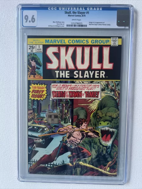 Skull, the Slayer #1 (1975) Key 1st Appearance Skully  Marvel CGC 9.6 White Page