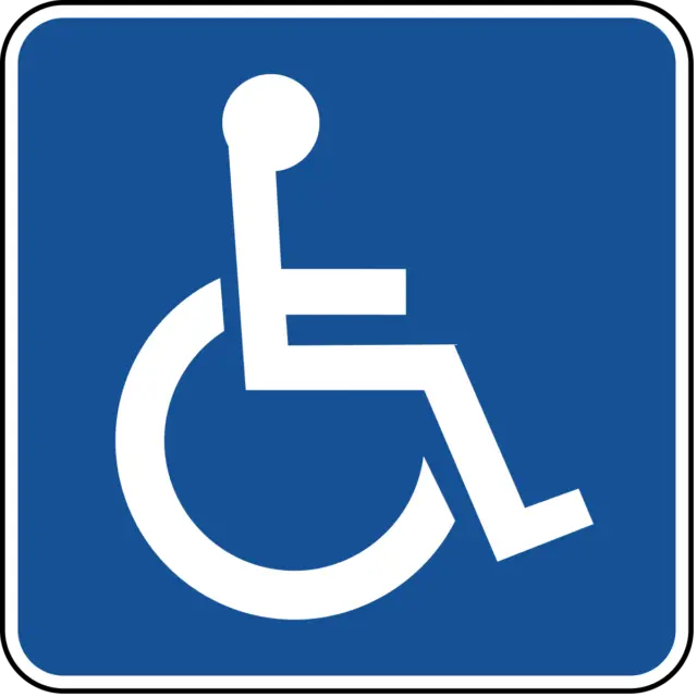 Portafoglio porta badge blu disabili - Portafoglio disabili parcheggio POSTA GRATUITA 3