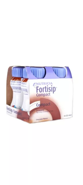 Fortisip Compact Chocolate! 🍫 24 X 4 Pack Of 125ml, High In Protein!